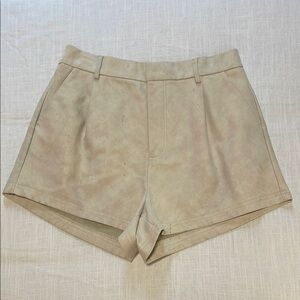 Free People Tan High Waist Shorts